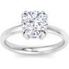 image:imageMartha Stewart 2 Carat Round Shape Lab Grown Diamond Solitaire Engagement Ring In Sterling Silver