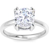 image:imageMartha Stewart 3 Carat Cushion Cut Lab Grown Diamond Solitaire Engagement Ring In Sterling Silver