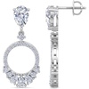 image:imageMartha Stewart 3 Carat Pear Shape Lab Grown Diamond Drop Earrings In Sterling Silver