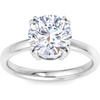image:imageMartha Stewart 3 Carat Round Shape Lab Grown Diamond Solitaire Engagement Ring In Sterling Silver