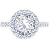image:imageMartha Stewart 4 Carat Round Lab Grown Diamond Hidden Halo Engagement Ring In Sterling Silver