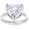 image:imageMartha Stewart 5 Carat Heart Shape Lab Grown Diamond Solitaire Engagement Ring In Sterling Silver