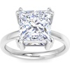 image:imageMartha Stewart 5 Carat Princess Cut Lab Grown Diamond Solitaire Engagement Ring In Sterling Silver