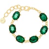image:imageMartha Stewart Oval Crystal Statement BraceletGreen