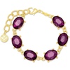 image:imageMartha Stewart Oval Crystal Statement BraceletPurple