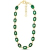 image:imageMartha Stewart Oval Crystal Statement NecklaceGreen