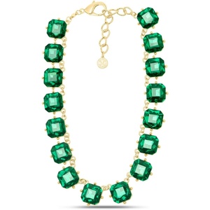 image:imageMartha Stewart Cushion Crystal Statement NecklaceGreen