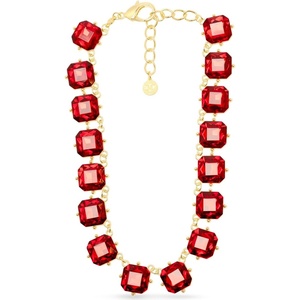 image:imageMartha Stewart Cushion Crystal Statement NecklaceRed