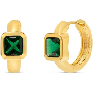 image:imageMartha Stewart Gold Huggie Hoop EarringsGreen