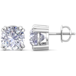 image:imageMartha Stewart Lab Grown Diamond Stud Earrings in Sterling Silver Lab Grown Diamond Earrings for Women100 Carats