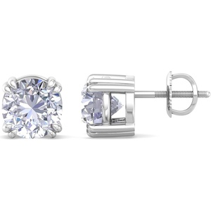 image:imageMartha Stewart Lab Grown Diamond Stud Earrings in Sterling Silver Lab Grown Diamond Earrings for Women30 Carats