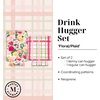 image:imageMartha Stewart Neoprene Drink Hugger Set of 2 Fits Standard 12 oz amp Tall Cans Coolers for Slim and Standard Can Floral and Plaid