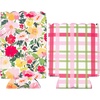 image:imageMartha Stewart Neoprene Drink Hugger Set of 2 Fits Standard 12 oz amp Tall Cans Coolers for Slim and Standard Can Floral and Plaid