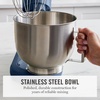 image:imageMartha Stewart 53Qt Stand Mixer 12Speed TiltHead Electric Kitchen Mixer with Stainless Steel Bowl Dough Hook Whisk amp Beater Splash Guard Ideal for Baking Bread Cake amp Whipping Linen CreamIndigo Blue