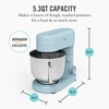 image:imageMartha Stewart 53Qt Stand Mixer 12Speed TiltHead Electric Kitchen Mixer with Stainless Steel Bowl Dough Hook Whisk amp Beater Splash Guard Ideal for Baking Bread Cake amp Whipping Linen CreamSky Blue