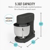 image:imageMartha Stewart 53Qt Stand Mixer 12Speed TiltHead Electric Kitchen Mixer with Stainless Steel Bowl Dough Hook Whisk amp Beater Splash Guard Ideal for Baking Bread Cake amp Whipping Linen CreamCaviar Gray
