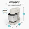 image:imageMartha Stewart 53Qt Stand Mixer 12Speed TiltHead Electric Kitchen Mixer with Stainless Steel Bowl Dough Hook Whisk amp Beater Splash Guard Ideal for Baking Bread Cake amp Whipping Linen CreamLinen Cream