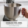 image:imageMartha Stewart 53Qt Stand Mixer 12Speed TiltHead Electric Kitchen Mixer with Stainless Steel Bowl Dough Hook Whisk amp Beater Splash Guard Ideal for Baking Bread Cake amp Whipping Linen CreamCaviar Gray