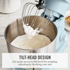 image:imageMartha Stewart 53Qt Stand Mixer 12Speed TiltHead Electric Kitchen Mixer with Stainless Steel Bowl Dough Hook Whisk amp Beater Splash Guard Ideal for Baking Bread Cake amp Whipping Linen CreamSky Blue