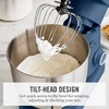 image:imageMartha Stewart 53Qt Stand Mixer 12Speed TiltHead Electric Kitchen Mixer with Stainless Steel Bowl Dough Hook Whisk amp Beater Splash Guard Ideal for Baking Bread Cake amp Whipping Linen CreamIndigo Blue