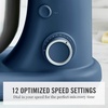 image:imageMartha Stewart 53Qt Stand Mixer 12Speed TiltHead Electric Kitchen Mixer with Stainless Steel Bowl Dough Hook Whisk amp Beater Splash Guard Ideal for Baking Bread Cake amp Whipping Linen CreamIndigo Blue