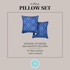 image:imageMartha Stewart Americana Embroidered Lobster Indoor Outdoor Decorative Pillow 2Pack Set UV Fade Resistant Water Repellent Coastal Design BlueRed 18x18Navy Blue