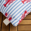 image:imageMartha Stewart Americana Embroidered Lobster Indoor Outdoor Decorative Pillow 2Pack Set UV Fade Resistant Water Repellent Coastal Design BlueRed 18x18RedBlue