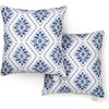 image:imageMartha Stewart Americana Embroidered Lobster Indoor Outdoor Decorative Pillow 2Pack Set UV Fade Resistant Water Repellent Coastal Design BlueRed 18x18Ocean Blue