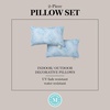 image:imageMartha Stewart Americana Embroidered Lobster Indoor Outdoor Decorative Pillow 2Pack Set UV Fade Resistant Water Repellent Coastal Design BlueRed 18x18Sky Blue