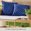 image:imageMartha Stewart Americana Embroidered Lobster Indoor Outdoor Decorative Pillow 2Pack Set UV Fade Resistant Water Repellent Coastal Design BlueRed 18x18Navy Blue