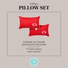 image:imageMartha Stewart Americana Embroidered Lobster Indoor Outdoor Decorative Pillow 2Pack Set UV Fade Resistant Water Repellent Coastal Design BlueRed 18x18Crab RedWhite