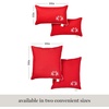 image:imageMartha Stewart Americana Embroidered Lobster Indoor Outdoor Decorative Pillow 2Pack Set UV Fade Resistant Water Repellent Coastal Design BlueRed 18x18Crab RedWhite