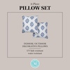 image:imageMartha Stewart Americana Embroidered Lobster Indoor Outdoor Decorative Pillow 2Pack Set UV Fade Resistant Water Repellent Coastal Design BlueRed 18x18Ocean Blue