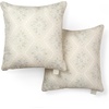 image:imageMartha Stewart Americana Embroidered Lobster Indoor Outdoor Decorative Pillow 2Pack Set UV Fade Resistant Water Repellent Coastal Design BlueRed 18x18Natural