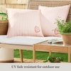 image:imageMartha Stewart Americana Embroidered Lobster Indoor Outdoor Decorative Pillow 2Pack Set UV Fade Resistant Water Repellent Coastal Design BlueRed 18x18Strawberry Pink