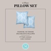 image:imageMartha Stewart Americana Embroidered Lobster Indoor Outdoor Decorative Pillow 2Pack Set UV Fade Resistant Water Repellent Coastal Design BlueRed 18x18Sky Blue
