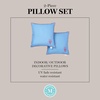 image:imageMartha Stewart Americana Embroidered Lobster Indoor Outdoor Decorative Pillow 2Pack Set UV Fade Resistant Water Repellent Coastal Design BlueRed 18x18Lobster BlueRed