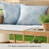 image:imageMartha Stewart Americana Embroidered Lobster Indoor Outdoor Decorative Pillow 2Pack Set UV Fade Resistant Water Repellent Coastal Design BlueRed 18x18Sky Blue