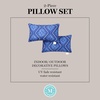 image:imageMartha Stewart Americana Embroidered Lobster Indoor Outdoor Decorative Pillow 2Pack Set UV Fade Resistant Water Repellent Coastal Design BlueRed 18x18Navy Blue