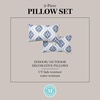 image:imageMartha Stewart Americana Embroidered Lobster Indoor Outdoor Decorative Pillow 2Pack Set UV Fade Resistant Water Repellent Coastal Design BlueRed 18x18Ocean Blue