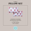 image:imageMartha Stewart Americana Embroidered Lobster Indoor Outdoor Decorative Pillow 2Pack Set UV Fade Resistant Water Repellent Coastal Design BlueRed 18x18RedBlue