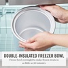 image:imageMartha Stewart Ice Cream Maker 2 Quart DoubleInsulated Freezer Bowl Sorbet amp Frozen Yogurt Ready in 20 Minutes MixIns Chute Easy to Clean Linen CreamSky