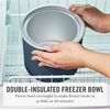 image:imageMartha Stewart Ice Cream Maker 2 Quart DoubleInsulated Freezer Bowl Sorbet amp Frozen Yogurt Ready in 20 Minutes MixIns Chute Easy to Clean Linen CreamIndigo