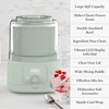 image:imageMartha Stewart Ice Cream Maker 2 Quart DoubleInsulated Freezer Bowl Sorbet amp Frozen Yogurt Ready in 20 Minutes MixIns Chute Easy to Clean Linen CreamHoneydew