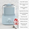 image:imageMartha Stewart Ice Cream Maker 2 Quart DoubleInsulated Freezer Bowl Sorbet amp Frozen Yogurt Ready in 20 Minutes MixIns Chute Easy to Clean Linen CreamSky