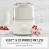 image:imageMartha Stewart Ice Cream Maker 2 Quart DoubleInsulated Freezer Bowl Sorbet amp Frozen Yogurt Ready in 20 Minutes MixIns Chute Easy to Clean Linen CreamLinen Cream