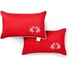 image:imageMartha Stewart Americana Embroidered Lobster Indoor Outdoor Decorative Pillow 2Pack Set UV Fade Resistant Water Repellent Coastal Design BlueRed 18x18Crab RedWhite