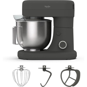 image:imageMartha Stewart 53Qt Stand Mixer 12Speed TiltHead Electric Kitchen Mixer with Stainless Steel Bowl Dough Hook Whisk amp Beater Splash Guard Ideal for Baking Bread Cake amp Whipping Linen CreamCaviar Gray