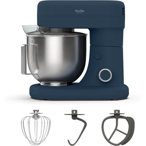 image:imageMartha Stewart 53Qt Stand Mixer 12Speed TiltHead Electric Kitchen Mixer with Stainless Steel Bowl Dough Hook Whisk amp Beater Splash Guard Ideal for Baking Bread Cake amp Whipping Linen CreamIndigo Blue