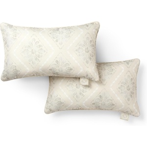 image:imageMartha Stewart Americana Embroidered Lobster Indoor Outdoor Decorative Pillow 2Pack Set UV Fade Resistant Water Repellent Coastal Design BlueRed 18x18Natural